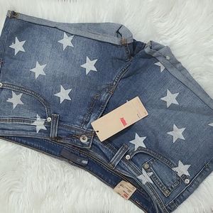 Levi's Star Print Shorts Size 14